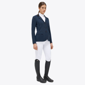 Cavalleria Toscana Women's GP Perforated Competition Jacket- French Navy-7E00