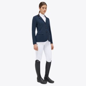 Cavalleria Toscana Women's GP Perforated Competition Jacket- Blue -7B00