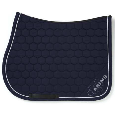 Animo Winona Saddle Cloth and Fly Veil Set in Navy