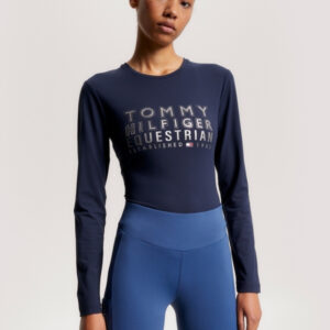 Tommy Hilfiger Women's Paris Studded Long Sleeve T-Shirt - Desert Sky
