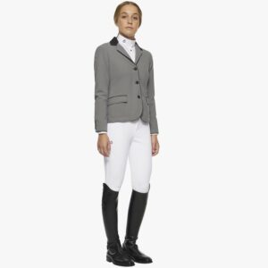 Cavalleria Toscana Girl's GP Competition Jacket in Grey