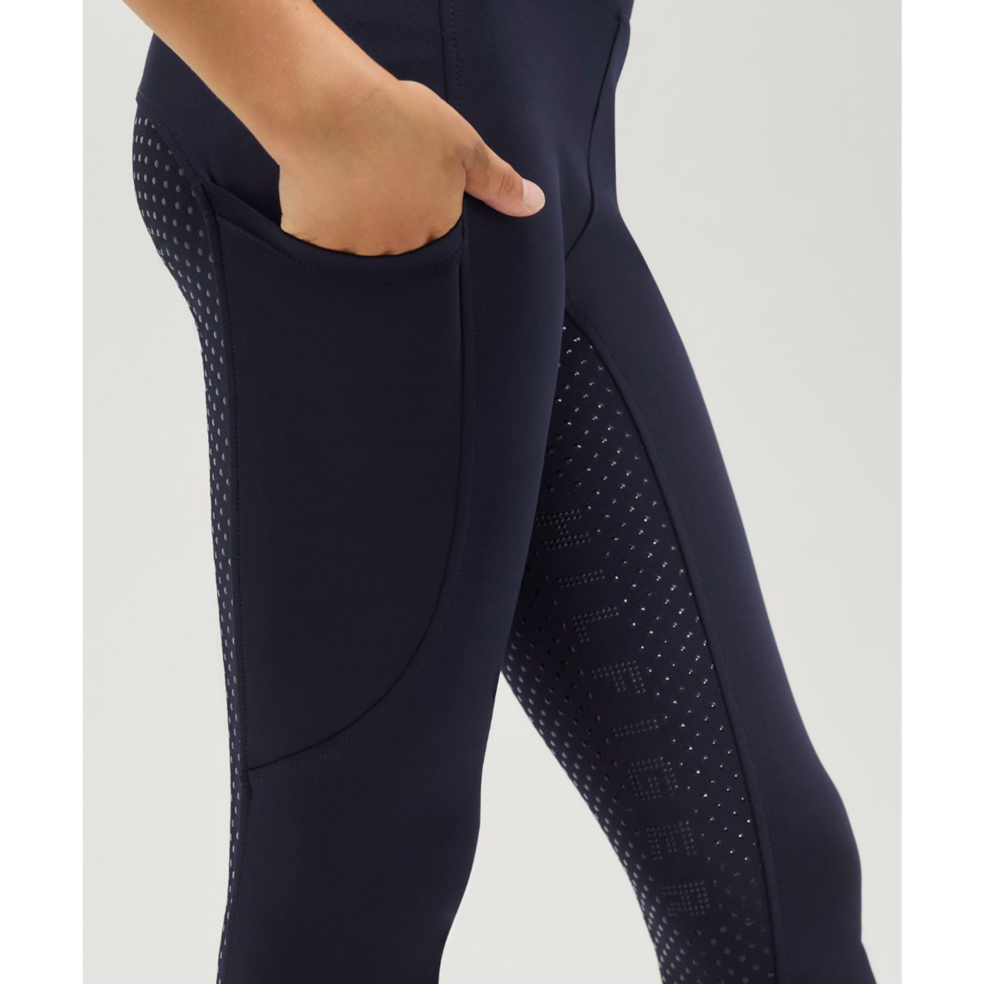 Tommy Hilfiger Equestrian Children's Devon Leggings- Desert Sky - Image 2